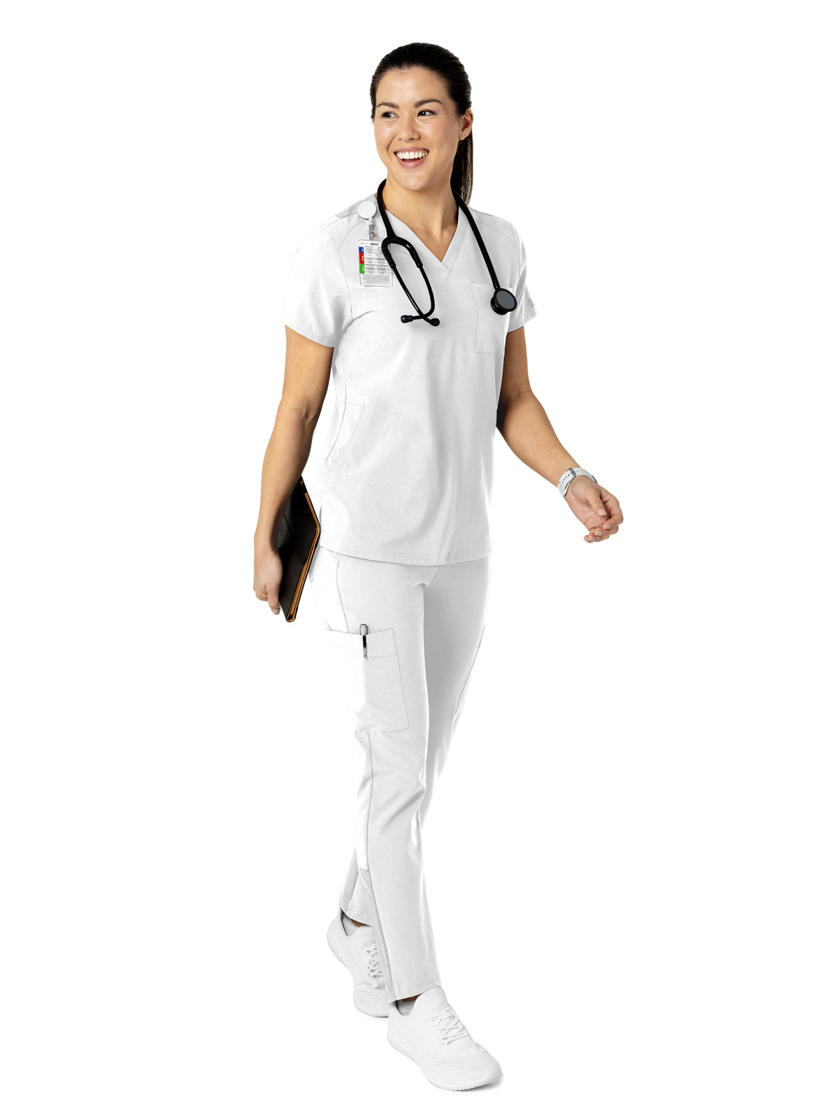 Women's Three-Pocket Flex-N-Reach V-Neck Scrub Top