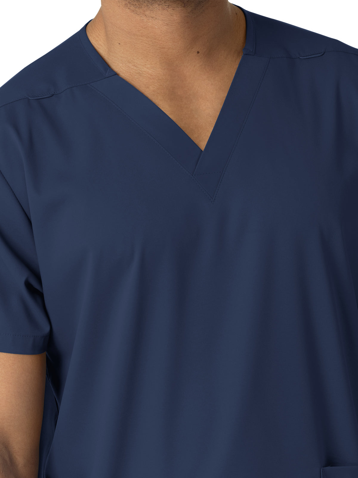 Unisex Three-Pocket V-Neck Scrub Top