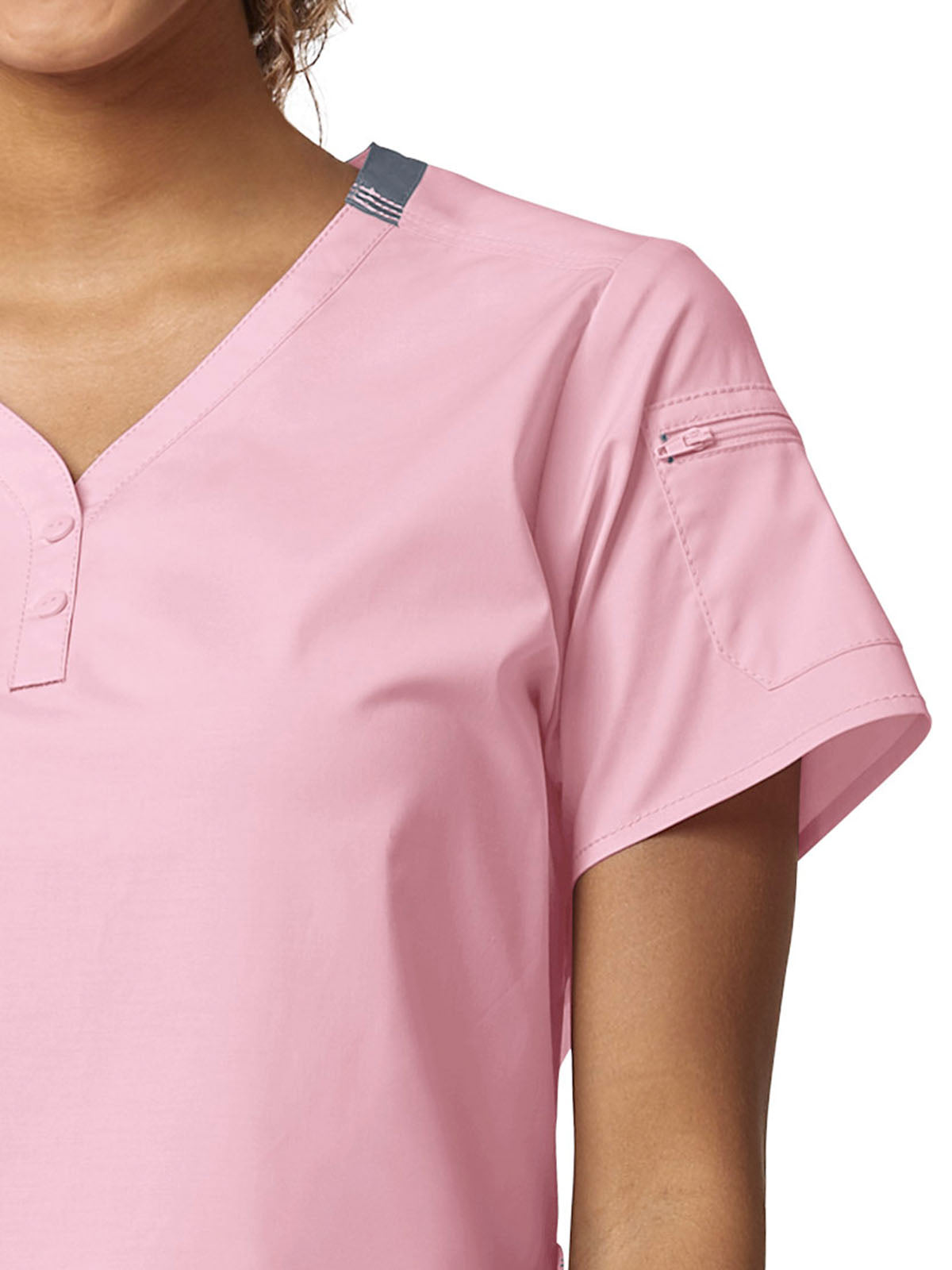 Women's Five-Pocket Henley Top