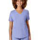 Women's Four-Pocket V-Neck Top - 6134 - Ceil Blue