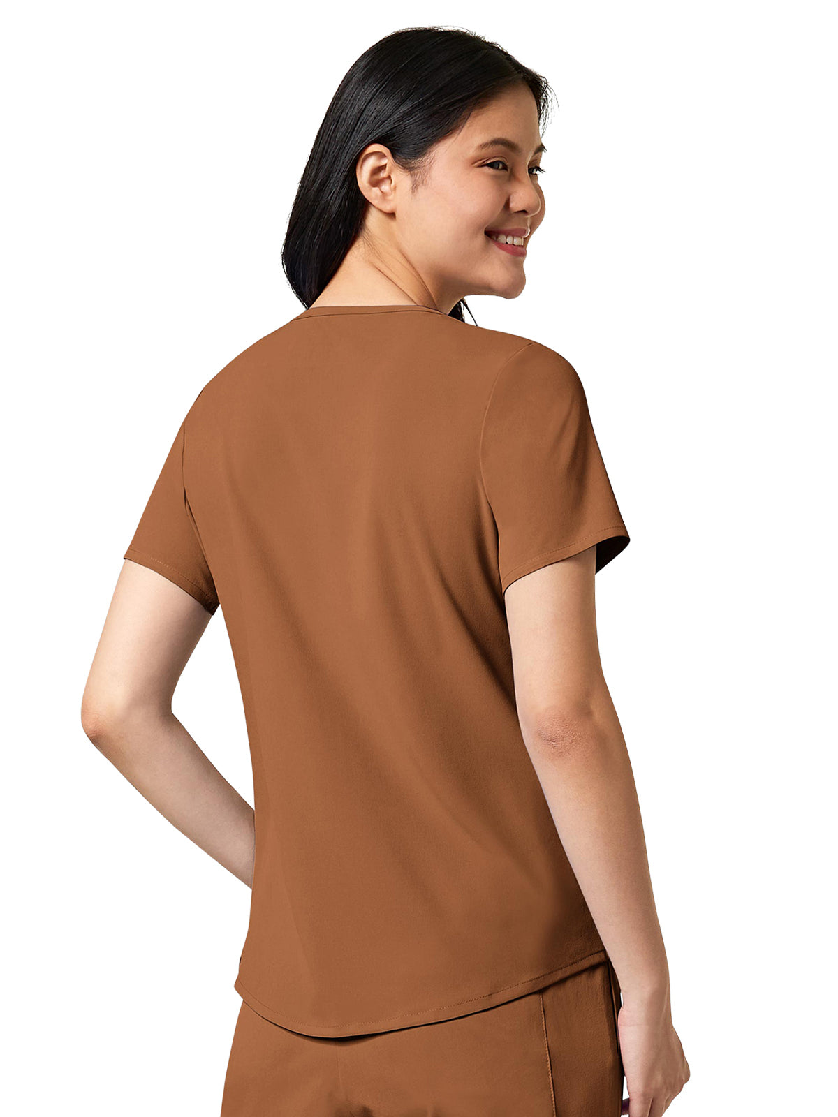 Women's Four-Pocket V-Neck Top