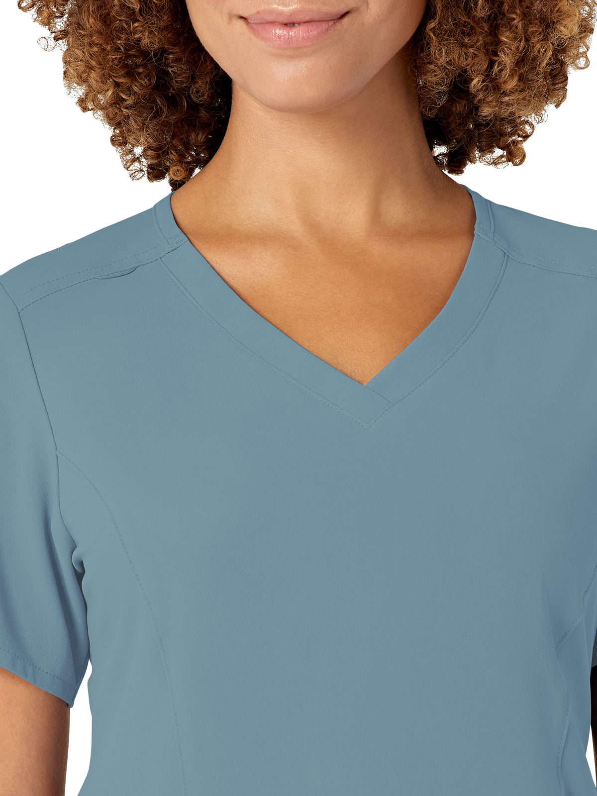 Women's Four-Pocket V-Neck Top