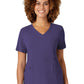 Women's Four-Pocket V-Neck Top - 6134 - Grape