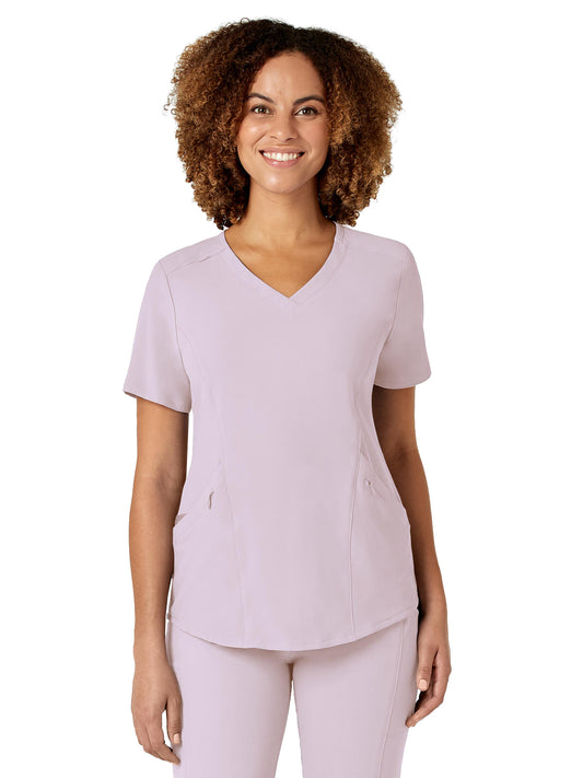 Women's Four-Pocket V-Neck Top