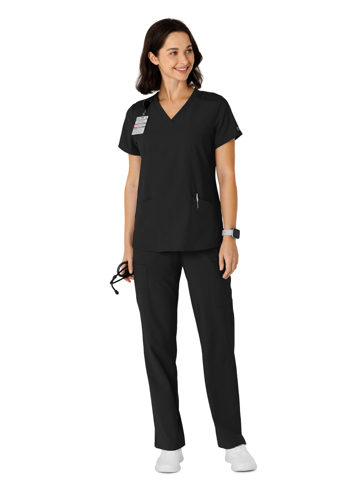 Women's Flex-n-Reach Side Panel V-Neck Scrub Top