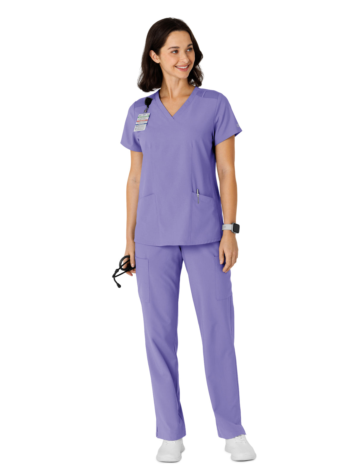 Women's Flex-n-Reach Side Panel V-Neck Scrub Top