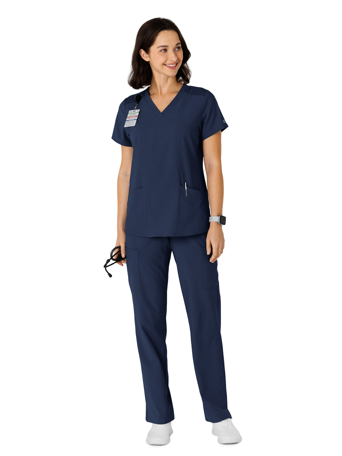 Women's Flex-n-Reach Side Panel V-Neck Scrub Top