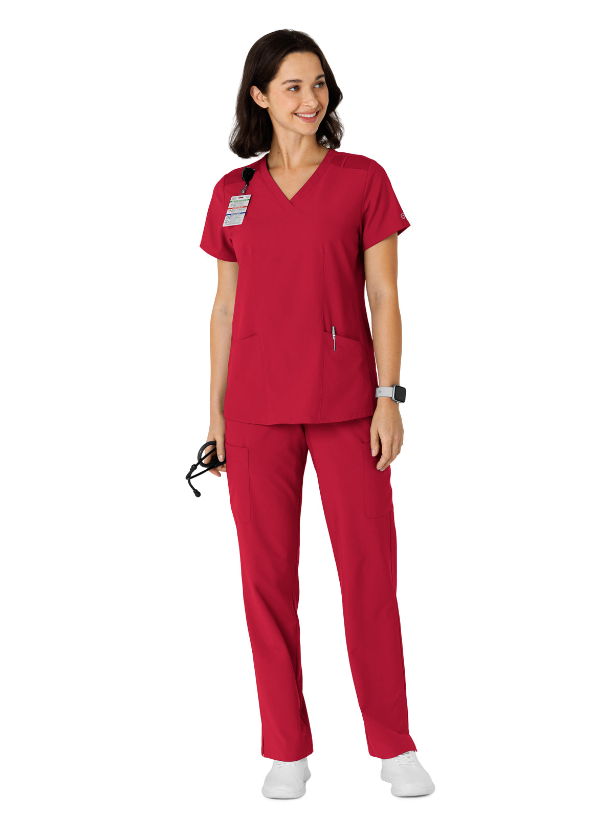 Women's Flex-n-Reach Side Panel V-Neck Scrub Top