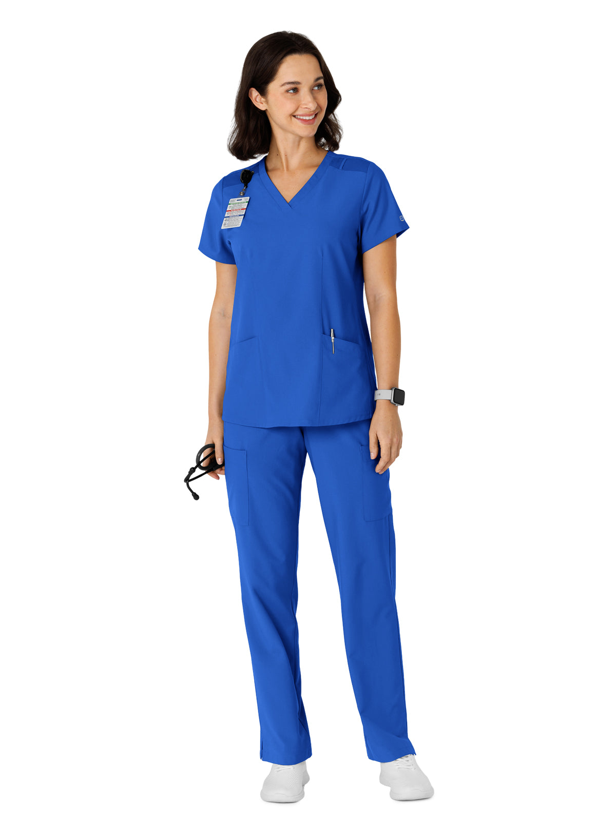 Women's Flex-n-Reach Side Panel V-Neck Scrub Top