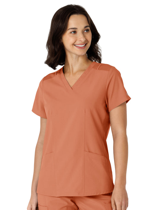 Women's Flex-n-Reach Side Panel V-Neck Scrub Top