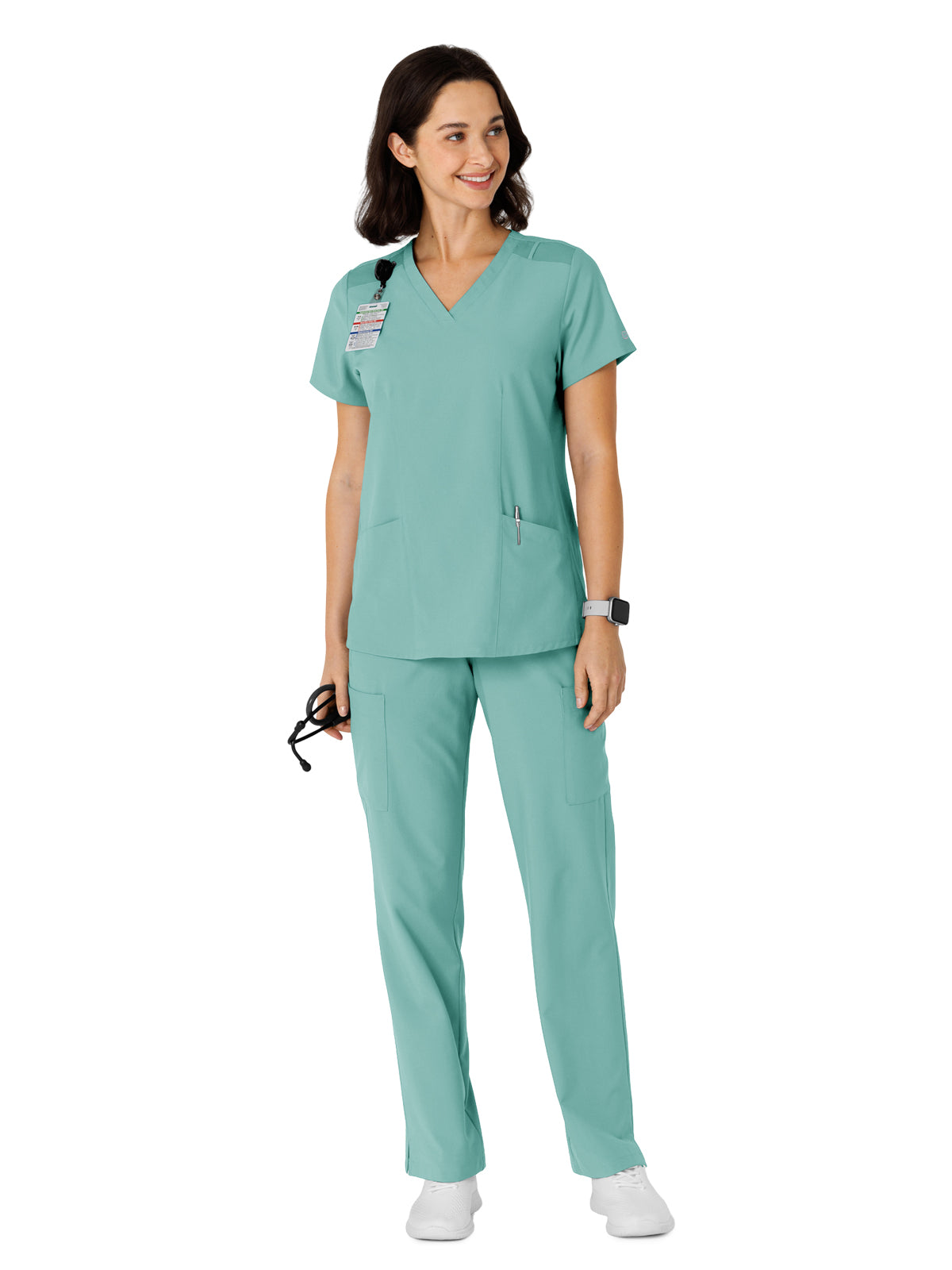 Women's Flex-n-Reach Side Panel V-Neck Scrub Top