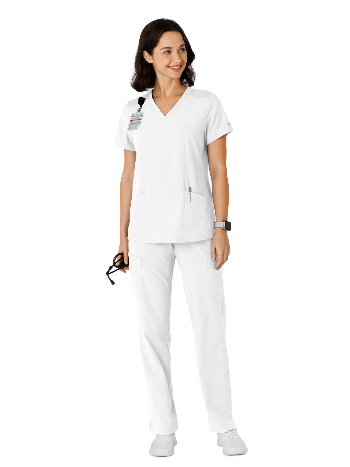 Women's Flex-n-Reach Side Panel V-Neck Scrub Top