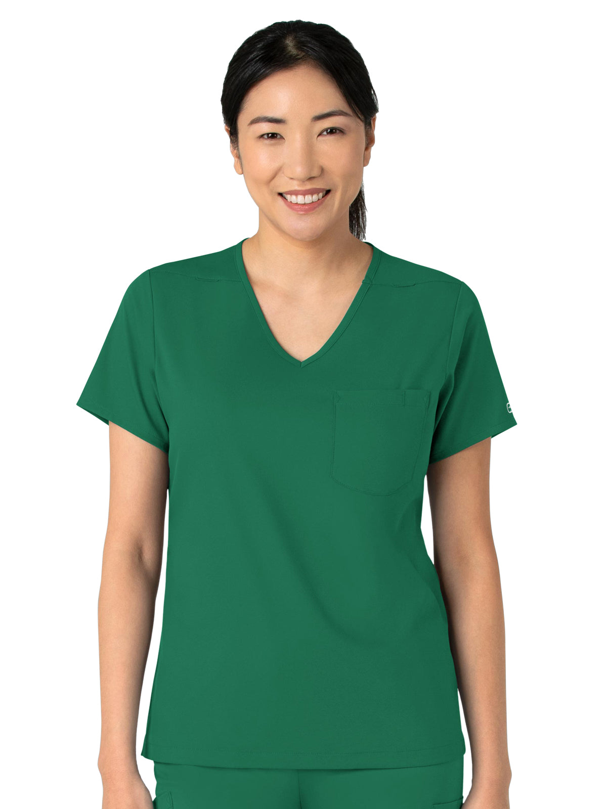 Women's Two-Pocket Tuck-In V-Neck Top