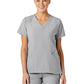 Women's Five-Pocket V-Neck Top - 6155 - Grey