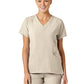 Women's Five-Pocket V-Neck Top - 6155 - Khaki
