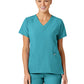 Women's Five-Pocket V-Neck Top - 6155 - Teal