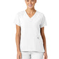 Women's Five-Pocket V-Neck Top - 6155 - White