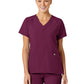 Women's Five-Pocket V-Neck Top - 6155 - Wine