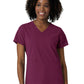 Women's Three-Pocket V-Neck Scrub Top - 6180 - Wine