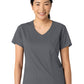 Women's 2-Pocket V-Neck Top - 6251 - Pewter