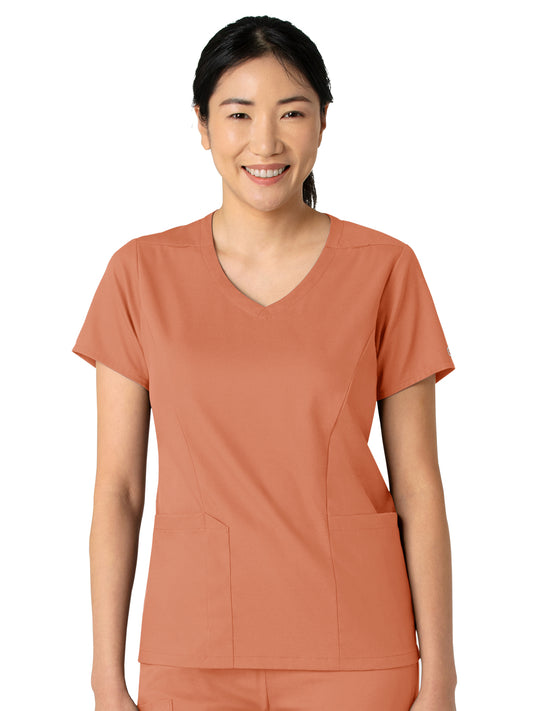 Women's 2-Pocket V-Neck Top