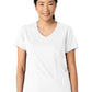 Women's 2-Pocket V-Neck Top - 6251 - White