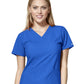 Women's Two-Pocket Basic V-Neck Top