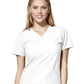 Women's Two-Pocket Basic V-Neck Top