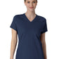 Women's Four-Pocket Flex-n-Reach V-Neck Raglan Scrub Top