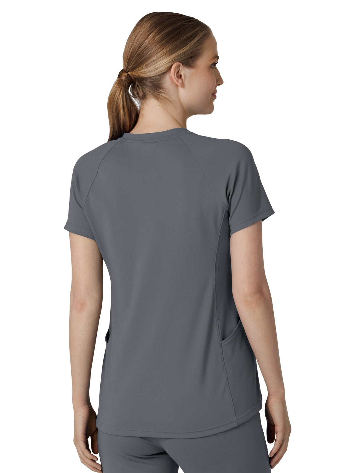 Women's Four-Pocket Flex-n-Reach V-Neck Raglan Top