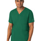 Men's Four-Pocket V-Neck Top - 6351 - Hunter