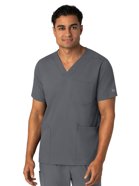 Men's Four-Pocket V-Neck Top