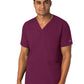 Men's Four-Pocket V-Neck Top - 6351 - Wine