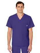 Men's Six-Pocket V-Neck Top - 6355 - Grape