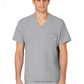 Men's Six-Pocket V-Neck Top - 6355 - Grey