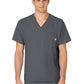 Men's Six-Pocket V-Neck Top - 6355 - Pewter