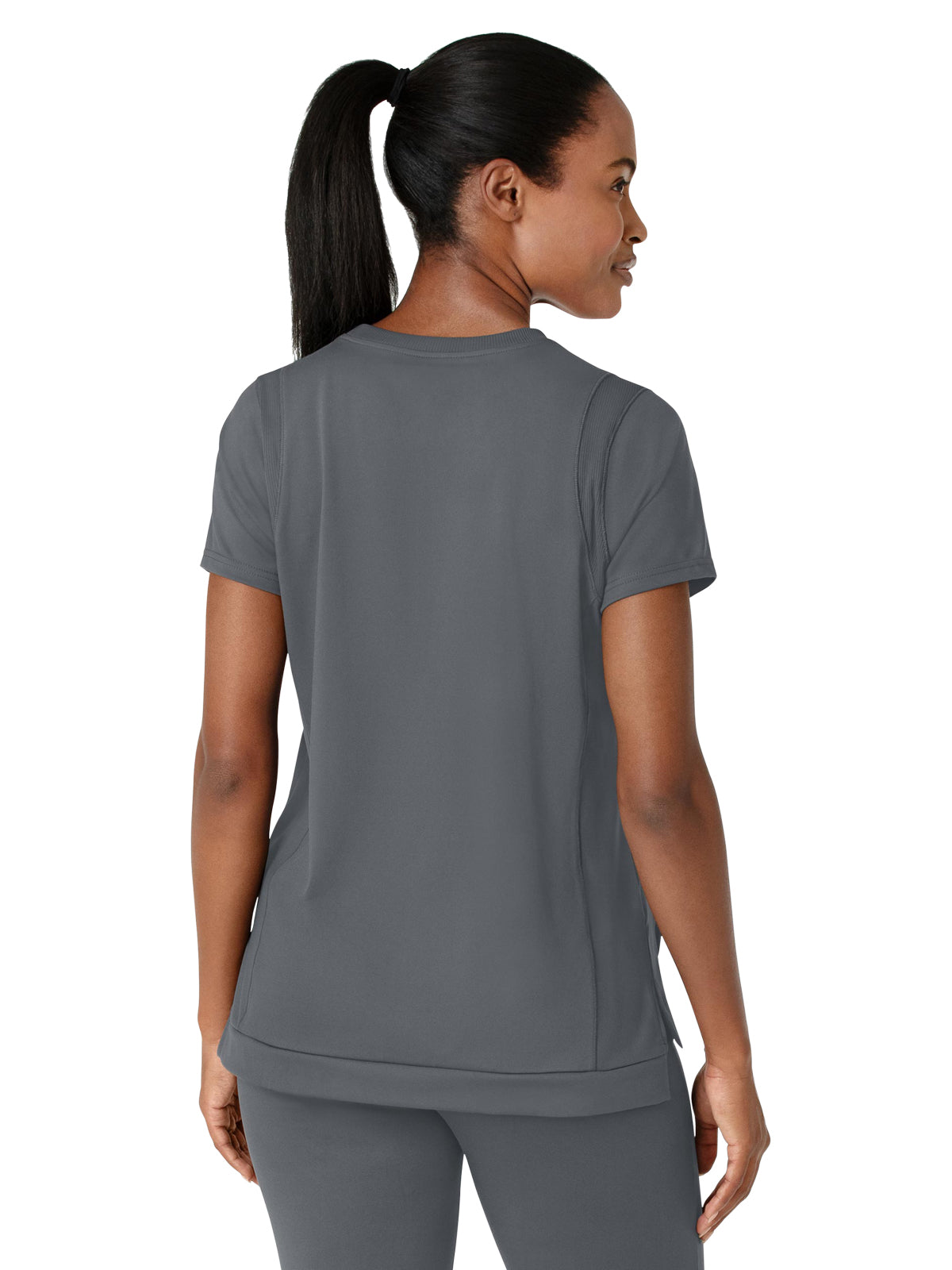 Women's Two-Pocket Flex-n-Reach Crew Neck Scrub Top