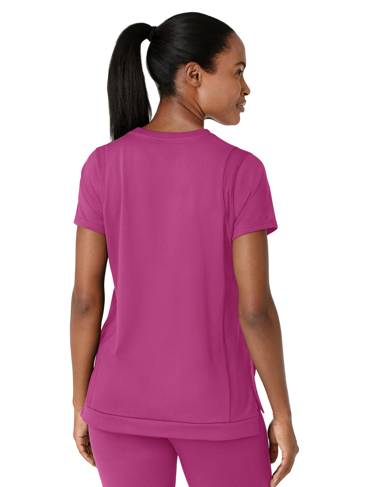 Women's Two-Pocket Flex-n-Reach Crew Neck Scrub Top