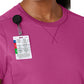 Women's Two-Pocket Flex-n-Reach Crew Neck Scrub Top