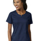 Women's 4 Pocket Notch Neck Top