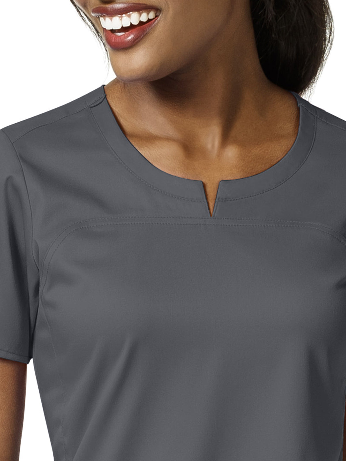 Women's 4 Pocket Notch Neck Top