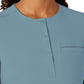 Women's One-Pocket Mandarin Collar Tuck-In Top