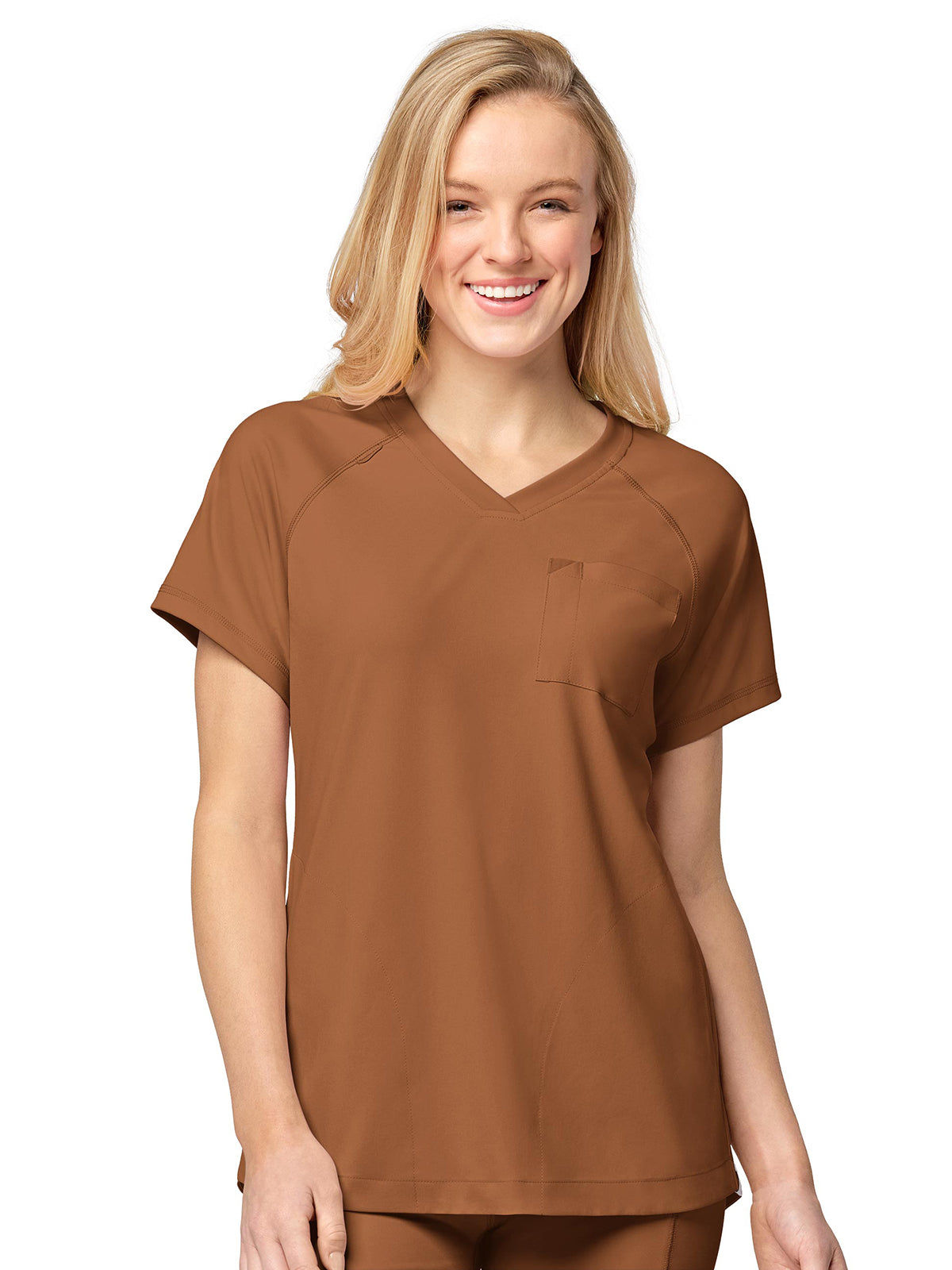 Women's Four-Pocket V-Neck Top