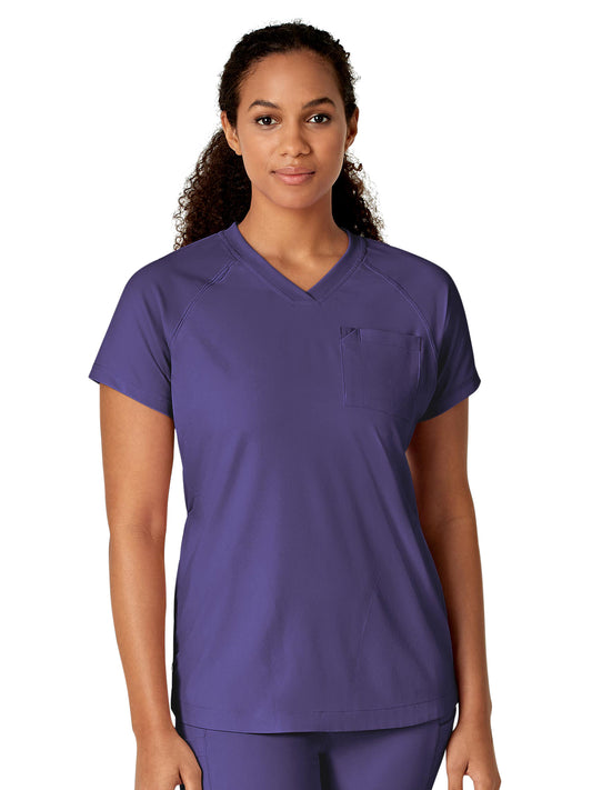 Women's Four-Pocket V-Neck Top