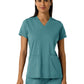Women's Two-Pocket V-Neck Scrub Top - 6559 - Vintage Teal