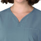 Women's Three-Pocket Y-Neck Dolman Scrub Top