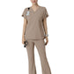 Women's Three-Pocket Y-Neck Dolman Scrub Top