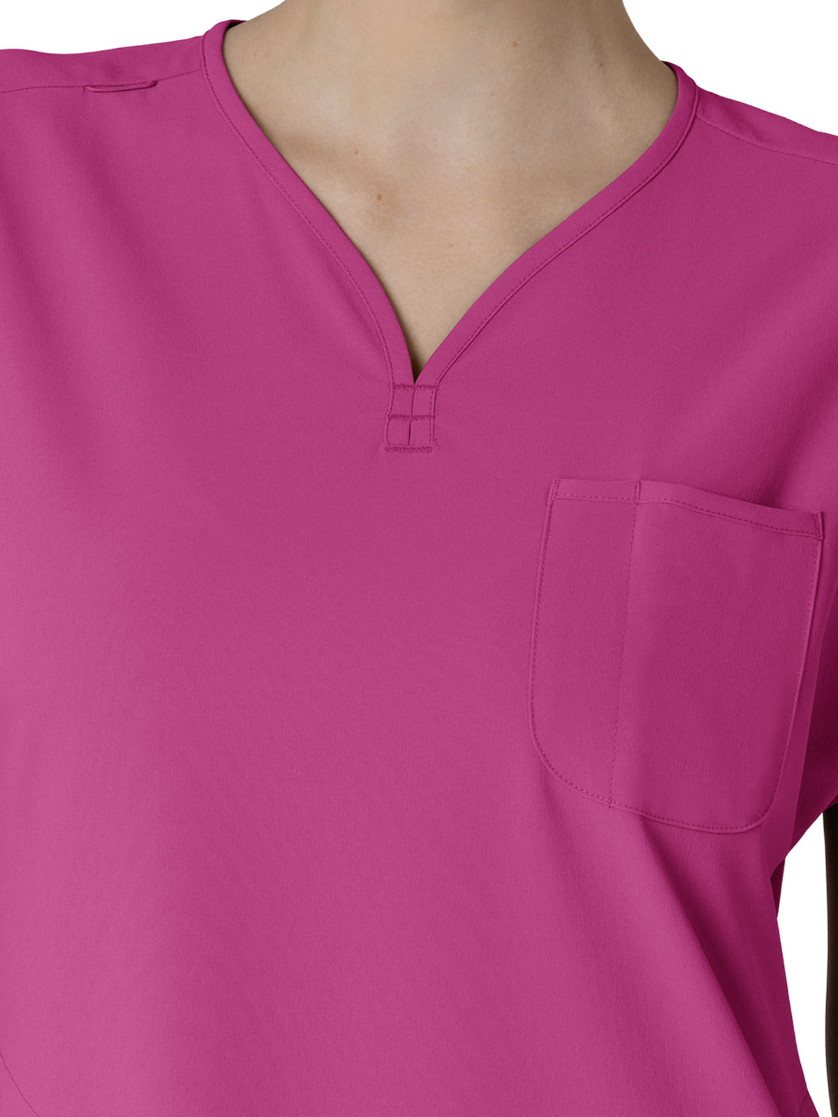 Women's Three-Pocket Y-Neck Dolman Scrub Top