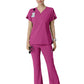 Women's Three-Pocket Y-Neck Dolman Scrub Top