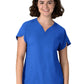 Women's Three-Pocket Y-Neck Dolman Scrub Top